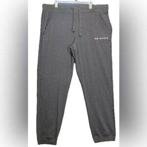 Friends The Television Series Pants Womens XL Gray Jogger Sweatpants Drawstring